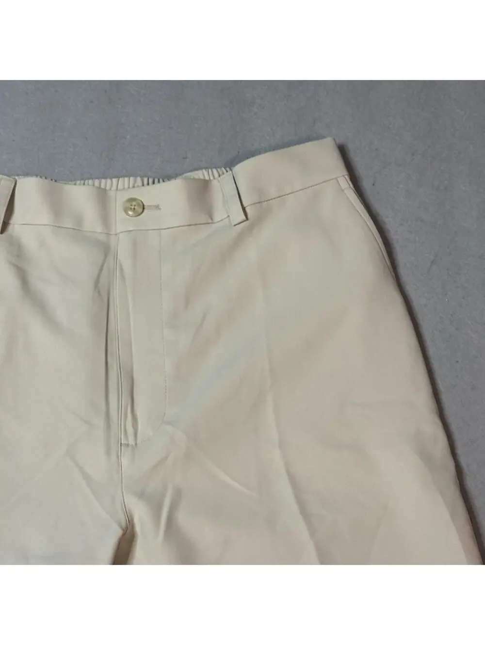 Roundtree & Yorke Performance Men’s Khaki Golf Shorts Size 36 Classic Fit Stretc - Picture 6 of 13